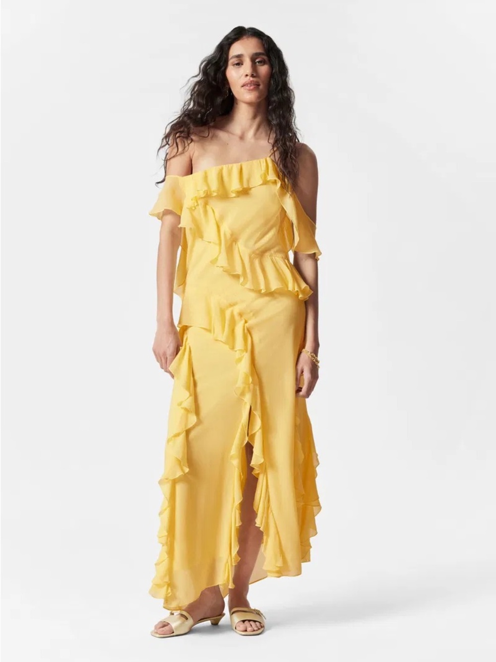 & Other Stories Ruffle Maxi Dress